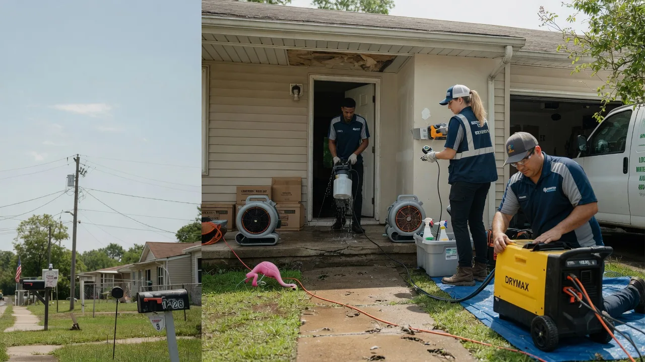 Storm Damage Water Removal in Red Oak, OK near me